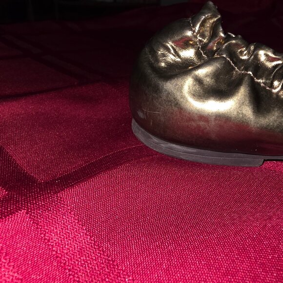 Tory Burch, Gold Toned Ballet Flats, USED, Women's Size 9 - Picture 3 of 5